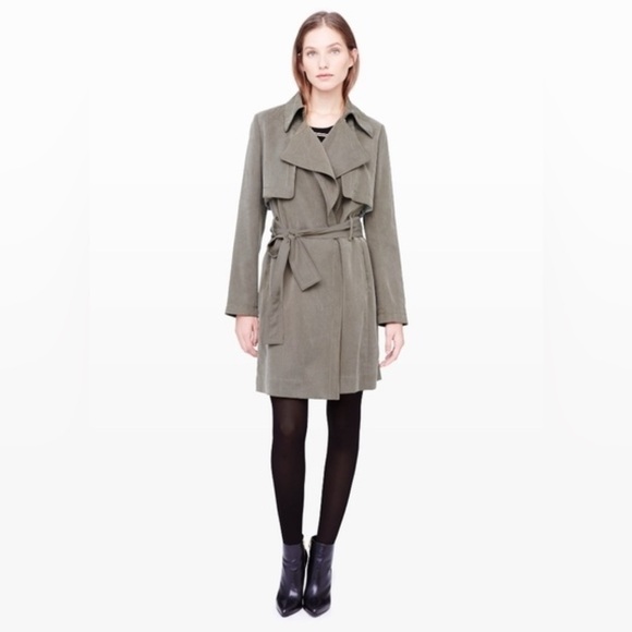 Club Monaco Belted Trench Coat Raincoat Overcoat (Hat Excluded) New - Picture 5 of 15